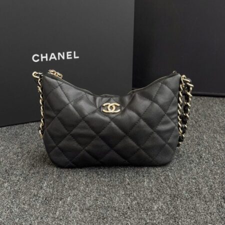 Top Quality Chanel 24p Dumpling Bag Black