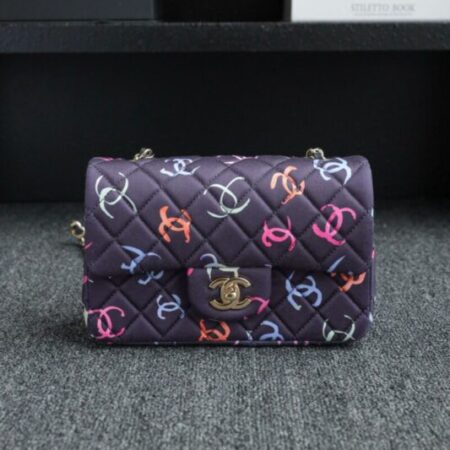 Top Quality Chanel 24s Graffiti Classic Flap Mini
