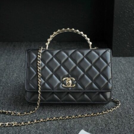 Top Quality Chanel 24s Pearl Handle Black