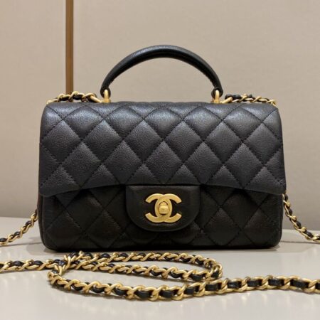 Top Quality Chanel CF Handle Black