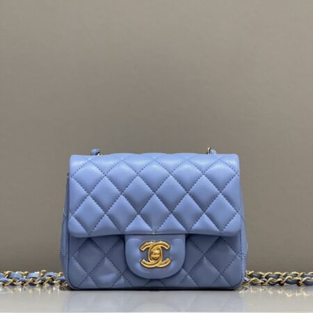 Top Quality Chanel Classic Flap 17cm Blue