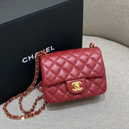 Top Quality Chanel Classic Flap 17cm Red