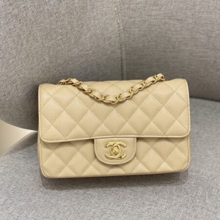 Top Quality Chanel Classic Flap 20cm Apricot