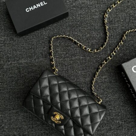 Top Quality Chanel Classic Flap 20cm Black Caviar