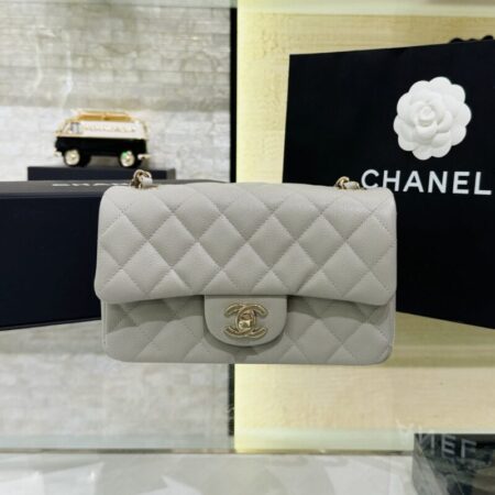 Top Quality Chanel Classic Flap 20cm Gray