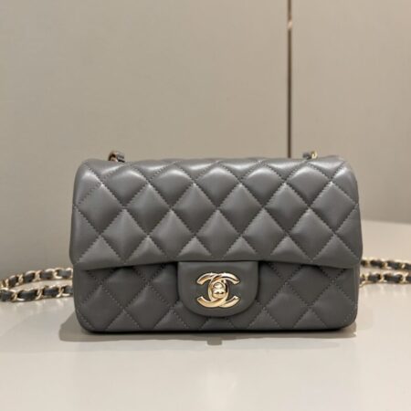 Top Quality Chanel Classic Flap 20cm Grey