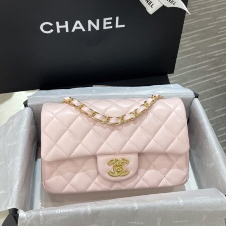 Top Quality Chanel Classic Flap 20cm Pink