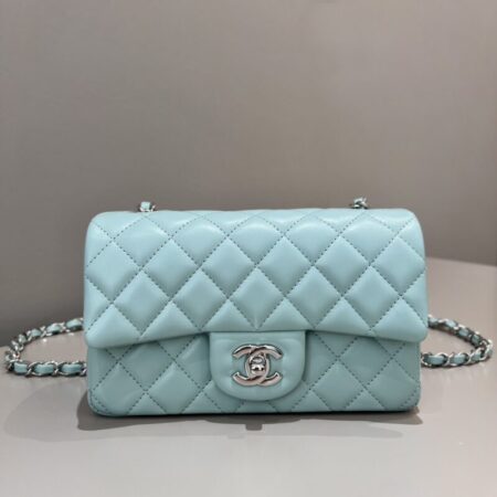 Top Quality Chanel Classic Flap 20cm Tiffany