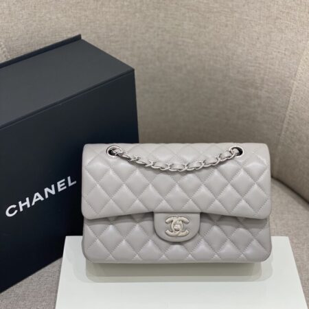 Top Quality Chanel Classic Flap 23cm Dove Grey
