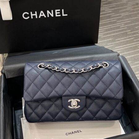 Top Quality Chanel Classic Flap 23cm Sea Blue