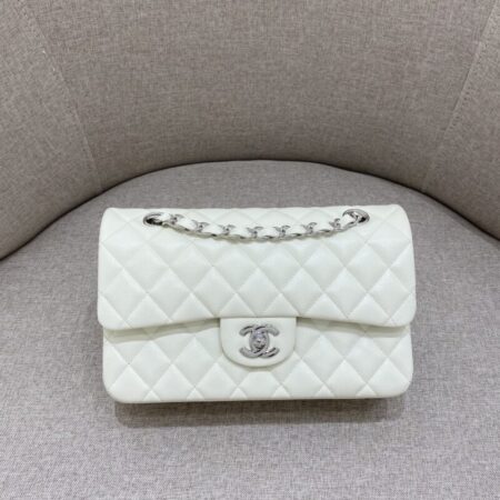 Top Quality Chanel Classic Flap 23cm White