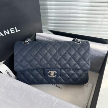 Top Quality Chanel Classic Flap 25cm Dark Blue