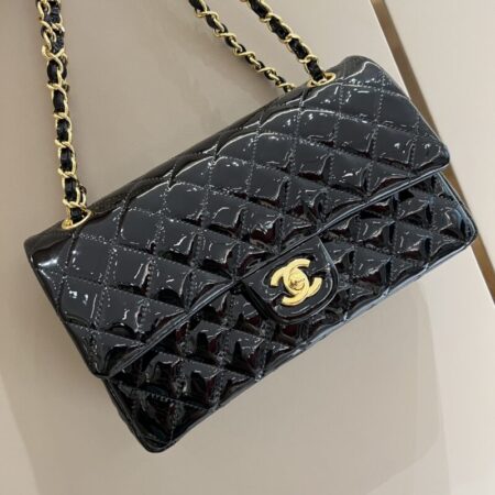 Top Quality Chanel Classic Flap 25cm Patent Black