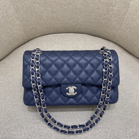 Top Quality Chanel Classic Flap 25cm Sea Blue