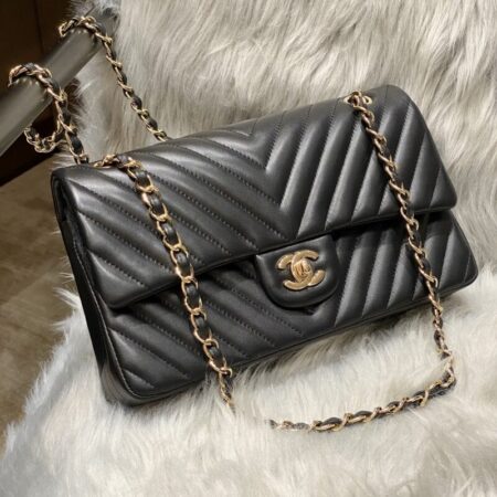 Top Quality Chanel Classic Flap 25cm V Black