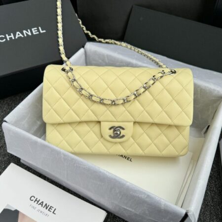 Top Quality Chanel Classic Flap 25cm Yellow
