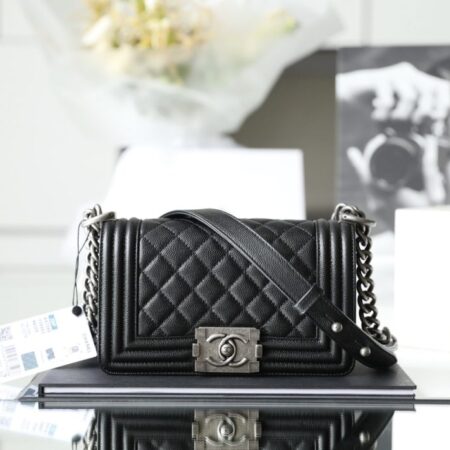 Top Quality Chanel Le Boy Black Small