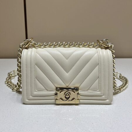 Top Quality Chanel Le Boy Small Ivory
