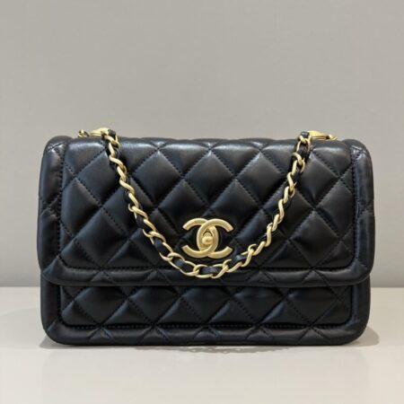 Top Quality Chanel Tofu Bag Black