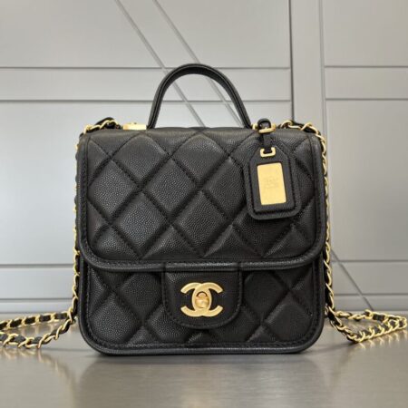 Top Quality Chanel Tofu M Bag Black