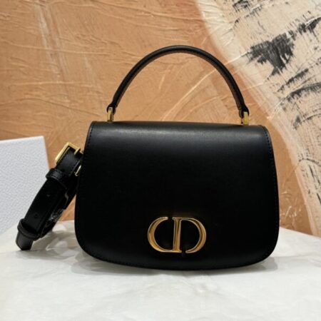 Top Quality Dior 30 Montaigne Avenue Top Handle Black
