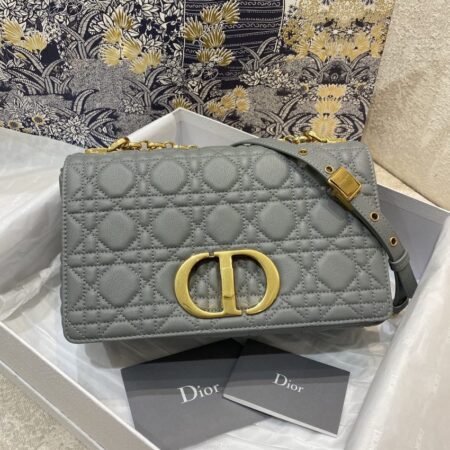 Top Quality Dior Caro Bag Grey