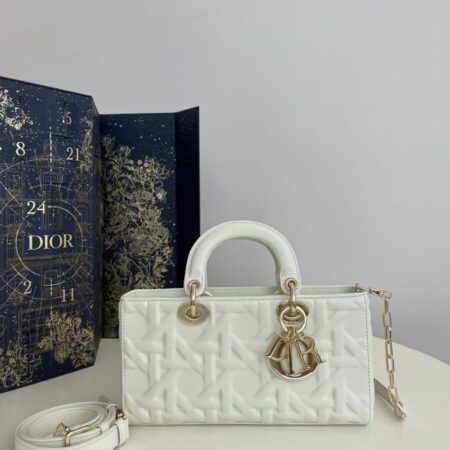 Top Quality Dior Lady D – Joy Large Bag New White