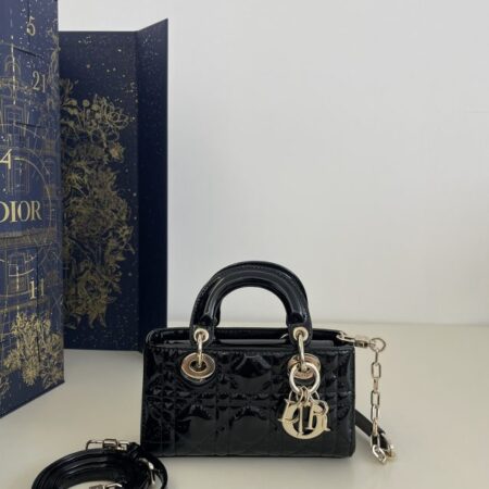Top Quality Dior Lady D – Joy Mini Bag Black Patent