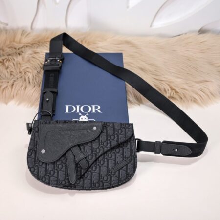 Top Quality Dior Messenger Black Oblique