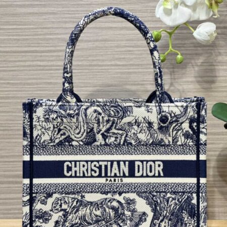 Top Quality Dior Tote Book Blue Tiger