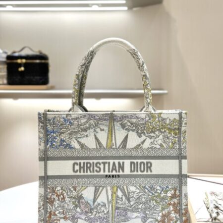 Top Quality Dior Tote Book Grey Lucky Star