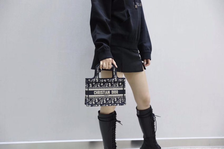 Top Quality Dior Tote Book Mini Cd Black - View 2