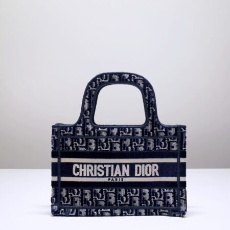 Top Quality Dior Tote Book Mini Cd Blue