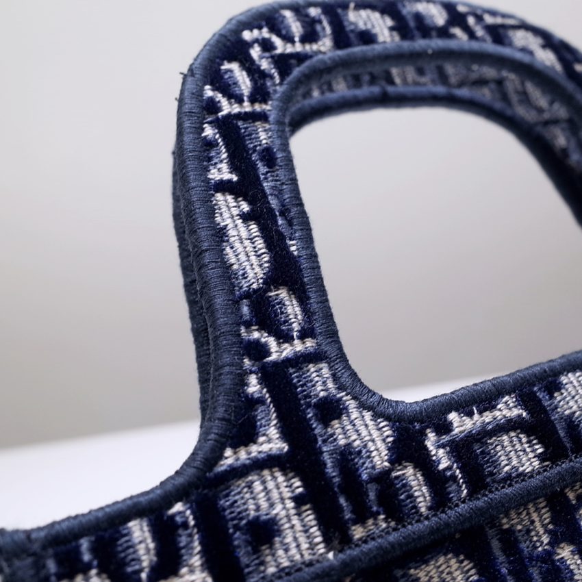 Top Quality Dior Tote Book Mini Cd Blue - View 2