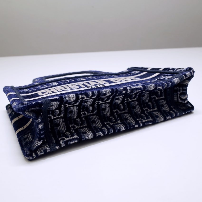 Top Quality Dior Tote Book Mini Cd Blue - View 8