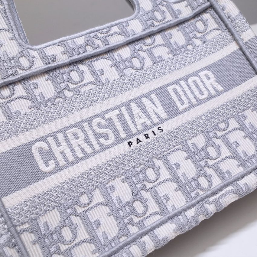 Top Quality Dior Tote Book Mini Cd Grey - View 3