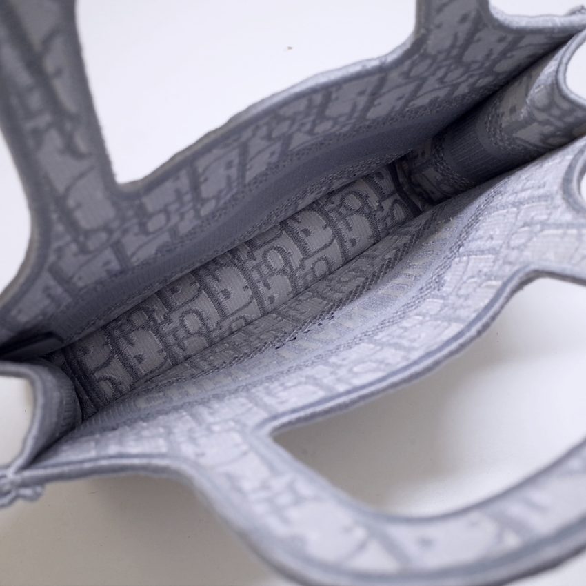 Top Quality Dior Tote Book Mini Cd Grey - View 8