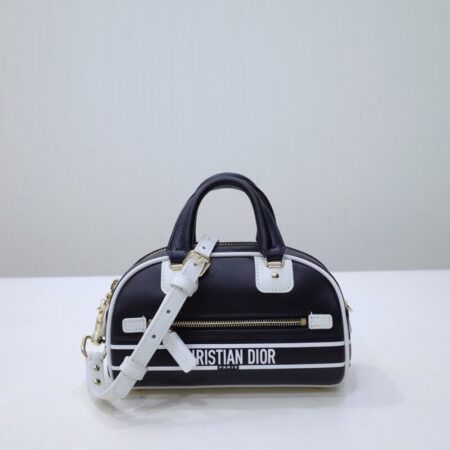 Top Quality Dior Vibe Zip Bowling Bag Black