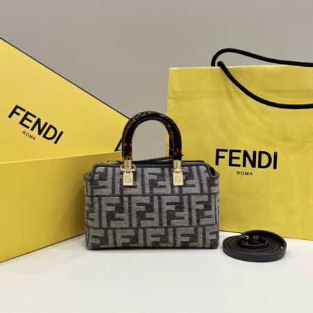 Top Quality Fendi By The Way Boston Brown Cotton