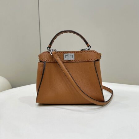 Top Quality Fendi Peekaboo Small Brown