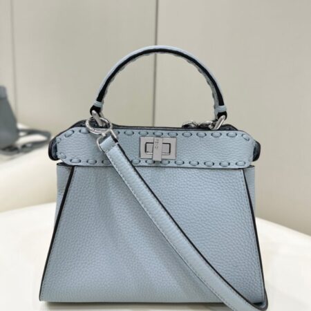 Top Quality Fendi Peekaboo Small Sky Blue