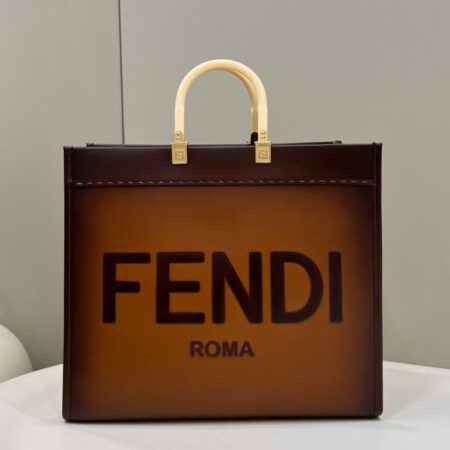 Top Quality Fendi Peekaboo Tote Brown