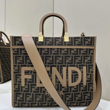 Top Quality Fendi Sunshine Tote Brown Monogram