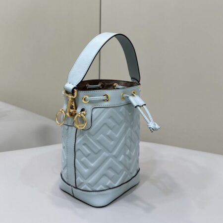 Top Quality Fendi Tresor Mini Bucket Blue - View 2