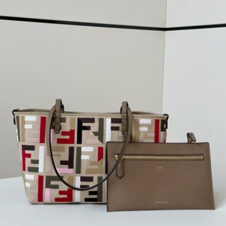 Top Quality Fendi Two Sides Small Tote F Monogram