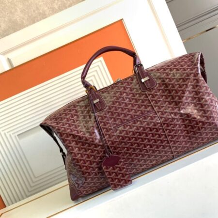 Top Quality Goyard Bowling 55 Bag Bordeaux
