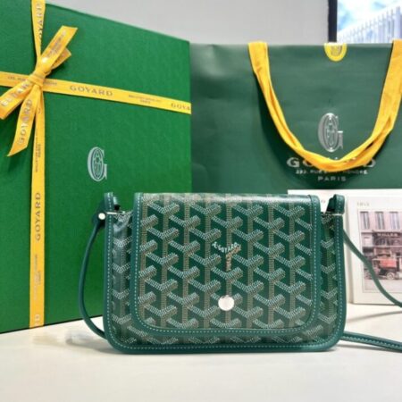 Top Quality Goyard Plumet Pocket Wallet Green