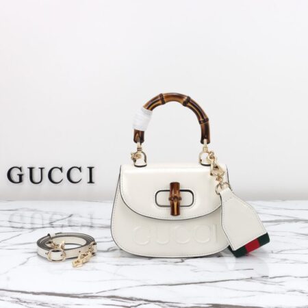 Top Quality Gucci Bamboo 1947 Patent White