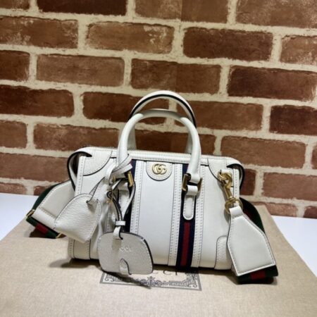 Top Quality Gucci Bauletto Top Handle White