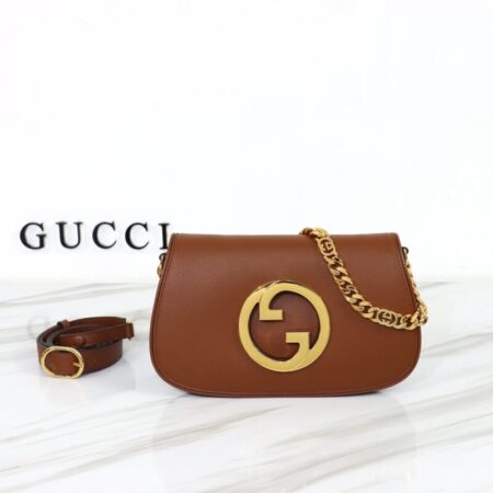 Top Quality Gucci Blondie Leather Brown